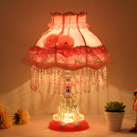 台灯卧室床头灯结婚台灯婚房红色结婚喜灯长明灯欧式装饰礼品灯