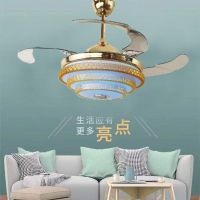蓝牙电风扇风扇灯吊扇灯现代简约风扇带led光适合客厅餐厅卧室