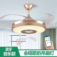 吊扇灯隐形风扇灯客厅卧室餐厅简约家用大风力led带灯电风扇吊灯