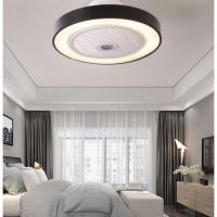 简约吊灯风扇灯吸顶灯家用餐厅客厅隐形吊扇灯儿童房卧室吊灯