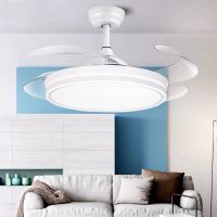 超薄隐形吊扇灯家用风扇灯餐厅客厅卧室现代简约网红带电风扇吊灯