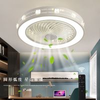 现代简约卧室风扇灯吊扇灯具餐厅客厅led隐形吸顶风扇灯吊灯一体
