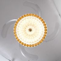 风扇吊灯客厅吊扇灯隐形风扇灯餐厅水晶led家用静音 省电风扇带灯