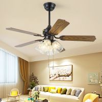 北欧带电风扇吊灯简约饭厅卧室灯具家用吊扇灯客厅led餐厅灯