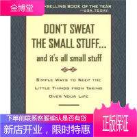 Dont Sweat the Small Stuff and Its All S Thane Ros