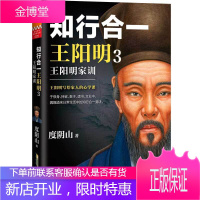 知行合一王阳明3 王阳明家训 度阴山著 王阳明写给家长们 修身教子持家读书立业 中国古代哲学心学