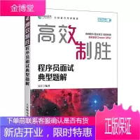 高效制胜 程序员面试典型题解 吴江 程序员面试宝典书籍 offer企业面试题大全解题思路面试思路分