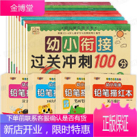 减100]24册幼小衔接测试卷 教材全套幼儿启蒙早教数字描红铅笔汉字拼音练字本笔画笔顺练字帖幼儿园