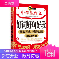 [正版]中学生作文好词好句好段精彩开头精彩过渡精彩结尾 书剑手把手作文书剑9787