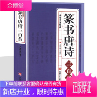 篆书唐诗三百首 中国传世书法名家书法隶篆正反篆刻大字典王羲之 柳公权、欧阳询毛笔字帖书法练习教程书籍