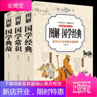 国学经典+国学常识+国学典故 3册 彩色图解 文白对照 国学普及读物 中华国学经典精粹全套