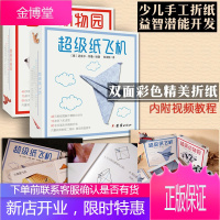 超级纸飞机+超级动物园 套装全两册 双面彩色精美折纸 内附视频教程 儿童益智创意折纸书籍
