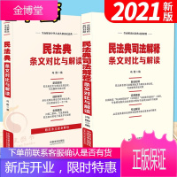 民法典司法解释条文对比与解读+民法典条文对比与解读(2021新版)中国法制出版社