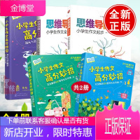 [全4册]思维导图作文法小学生作文全能辅导小学生作文高分妙招超人气花生酥的30堂作文课思维导图作文