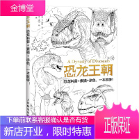 正版 恐龙王朝 恐龙科普+素描+涂色 一本就够 杰森 P 施恩 霸王龙异特龙棘龙迅猛龙恐
