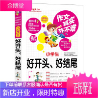 作文其实并不难:小学生好开头、好结尾山东美术出版社焦庆锋编新版优秀同步作文好词好句好开头小学生辅导