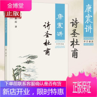 正版 康震讲诗圣杜甫 经典诗词赏析 通过详实的史料、客观的分析还原真实的杜甫 历史人物传记分析