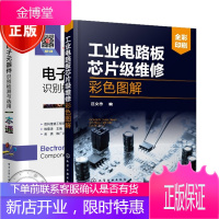 2册 电子元器件识别检测与选用一本通+工业电路板芯片级维修彩色图解书籍
