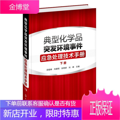 2019典型化学品突发环境事件应急处理技术手册 下册 危险化学品环境管理书籍