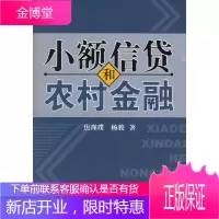 小额信贷和农村金融 焦瑾璞,杨骏著
