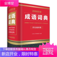 20000条成语词典-彩色插图版汉语大字典纂处中小学教辅9787557903633 汉语成语词典