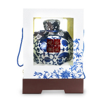 板城烧锅酒 52度浓香型高度白酒2500ml 青花坛礼盒装(无手提袋)