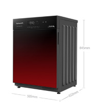 TwinwashTG100HATR 10kg柜式滚筒 红色 双洗涤 门喷淋 自动投放 变频  不包运费