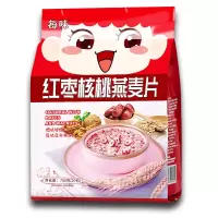 每味红枣核桃燕麦片谷物冲饮免煮代餐饱腹袋装700g学生老人早餐
