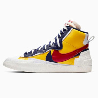 Sacai x Nike Blazer Mid 联名解构黑白蓝中帮板鞋