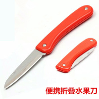 折叠不锈钢水果刀家用削皮器瓜果刀厨房刀具随身户外携带小刀 混发【颜色随机】 买5发10共10把_629