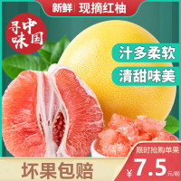 【靓果汇】福建平和红心蜜柚 单果1.8-2.2斤左右 力荐2个精选装 现摘水果 鲜甜多汁红肉柚子