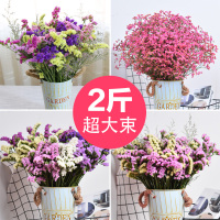 [48小时发货]云南天然勿忘我超大束2斤干花花束满天星基地直发客厅家居装饰摆件