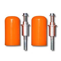 摩托车防摔棒 一字保险杠 地平线三代 二代S款 哈里威 R2 本田125 橙色头子_903