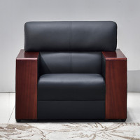 徽源昇TCJS——901皮艺沙发办公沙发 单人位沙发