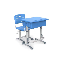 育才 YCY-668S 手摇升降式课桌椅
