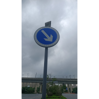 AH UFENG—325太阳能圆形标志导示牌