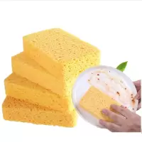5片天然加厚木浆棉洗碗布 不沾油刷锅刷碗布神奇抹布百洁布奇妙洁净海绵擦厨房清洁魔力擦钢丝球墩布 科林清