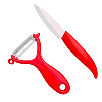 mycera美瓷陶瓷刀TM01水果刀套装 3寸陶瓷水果刀 刀鞘 刮刨 宝宝辅食刀(颜色随机发货)