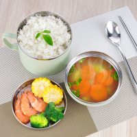 304不锈钢保温饭盒儿童便当盒学生餐盒成人快餐杯带盖碗韩国可爱