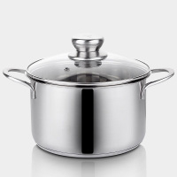 汤锅不锈钢韩国泡面锅22cm带盖焖锅18复底熬汤煮面小锅具20cm通用