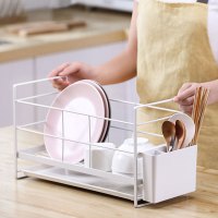 厨房置物架多功能沥水碗筷收纳盒架子调料架家用储物架碗柜收纳架