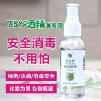 [预售 陆续发货]6瓶装75%消毒酒精喷雾防病菌酒精皮肤消毒液75度乙醇酒精便携喷雾100ml6瓶装