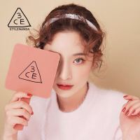 韩版3CE化妆镜厂家定制logo二维码便携式化妆镜手持手柄美妆镜