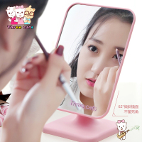 桌面化妆镜台式梳妆台小镜子可爱卡通学生宿舍少女心ins美妆镜