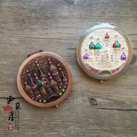 特价!哈尔滨旅游纪念品俄罗斯建筑镜子创意特色小镜子美妆镜