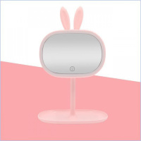 日本购美妆镜化妆镜补光台灯桌面镜女台式带浪漫灯光灯化妆镜
