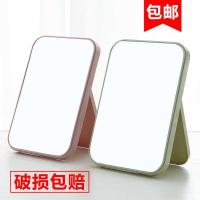 创意化妆镜简约便携小镜子女梳妆台桌面美妆镜卧室宿舍台式梳妆镜