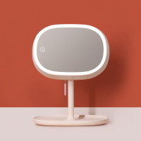 MUID化妆镜带灯补光台式led充电桌面台灯收纳折叠梳妆美妆镜