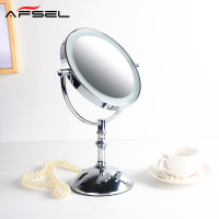 化妆镜带灯led台式双面欧式镜梳妆镜子大号家用酒店高清3倍10倍放大美妆礼品出口女生婚庆柜台专柜