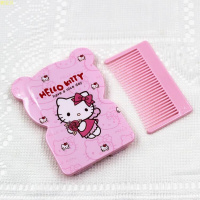 戈思迪 美妆礼儿童可爱卡通动物小镜子新款儿童可爱卡通动物化妆镜套装公主携带方便打扮小镜子粉色梳子